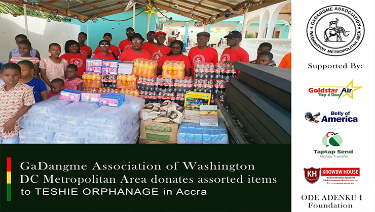 GaDangme Association of Washington DC Donates to Teshie Orphanage To Mark 40th Anniversary.