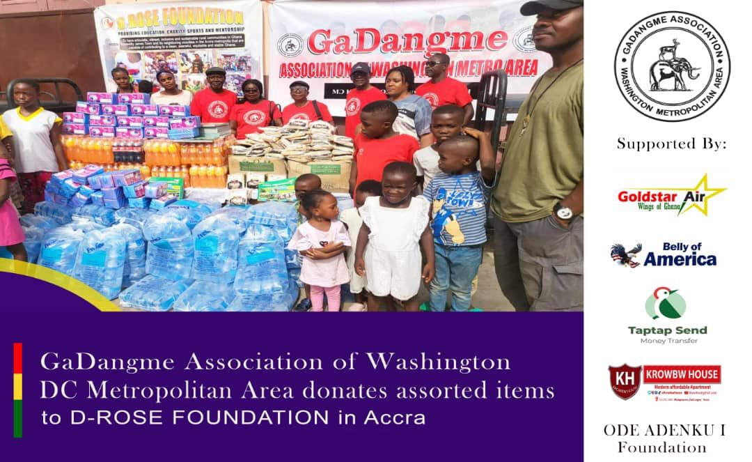 40th Anniversary GaDangme Association Of Washington DC Metropolitan Area Donates To D-Rose Foundation.