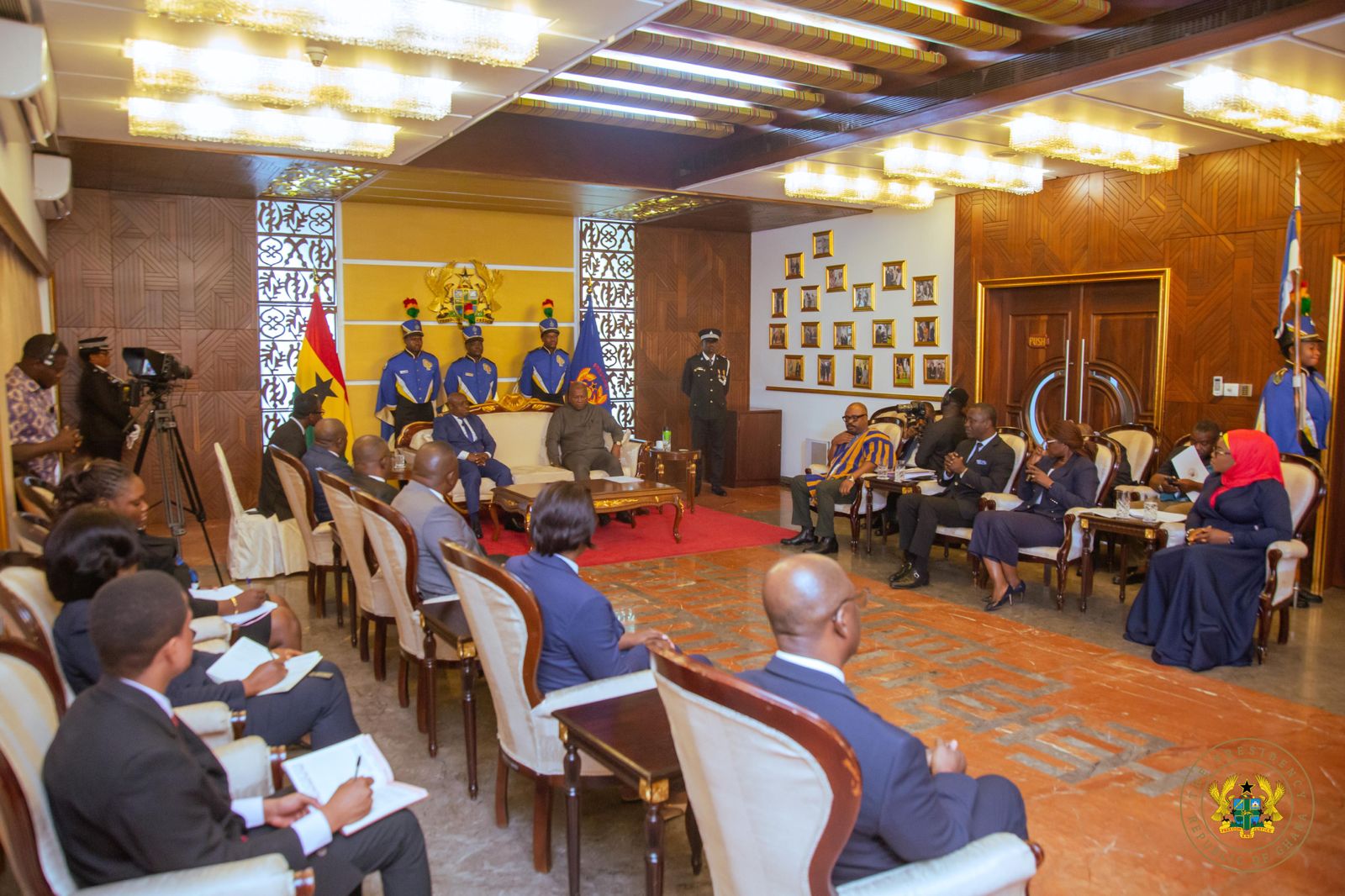 President  Mahama received Letters of Credence from five newly appointed Ambassadors and High Commissioners