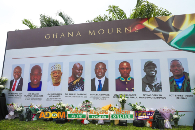 Ghana’s Defense Minister and Acting National Security Director with MP and other Military officials dies in Helicopter crush