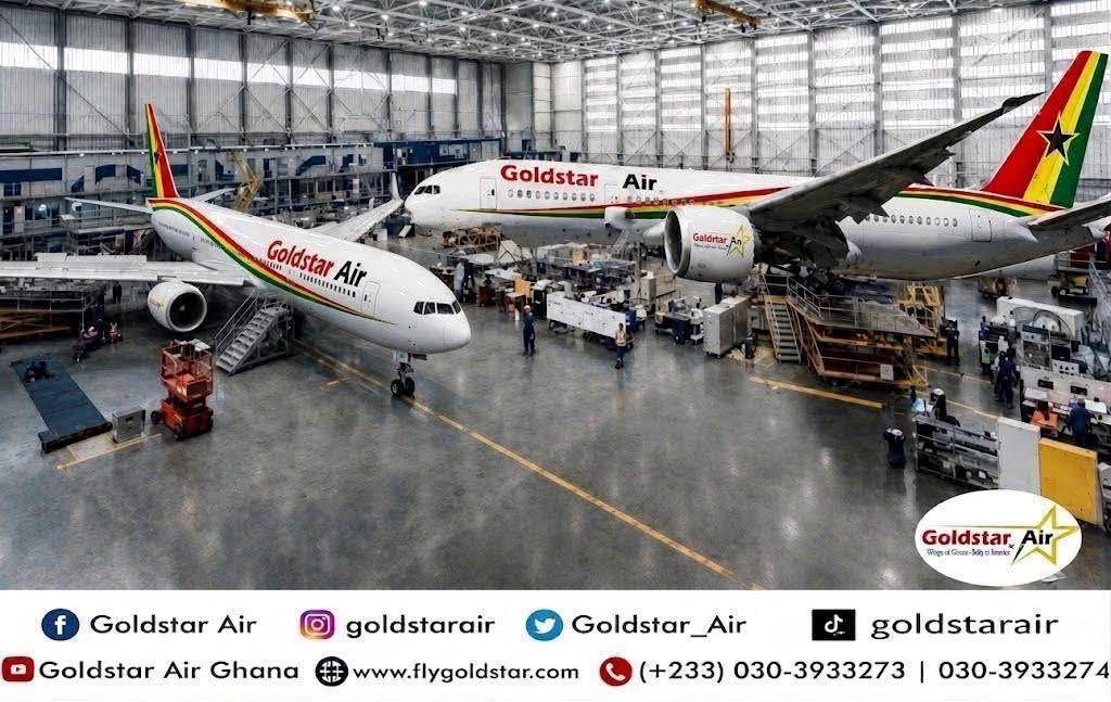 Goldstar Air’s fourth key innovation to showcase the Tamale international airport is a 24-hour Universal MRO Hub at Tamale International Airport which will tap into the $3.5 Trillion global aviation income stream. The airline has secured the design and order for a 250x250x75 MRO facility, to be named after National Chief Imam Sheikh Osman Nuhu Sharubutu.Tamale’s desert climate, low humidity, high altitude and vast land minimize corrosion and allow ample aircraft parking, unlike Accra or Kumasi. TML, with its 3,400m runway, is the second longest in the country and Ghana’s third- busiest airport, is the ideal base.